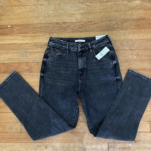 Brand New with Tags Poshmark Black Mom Jeans Size 27